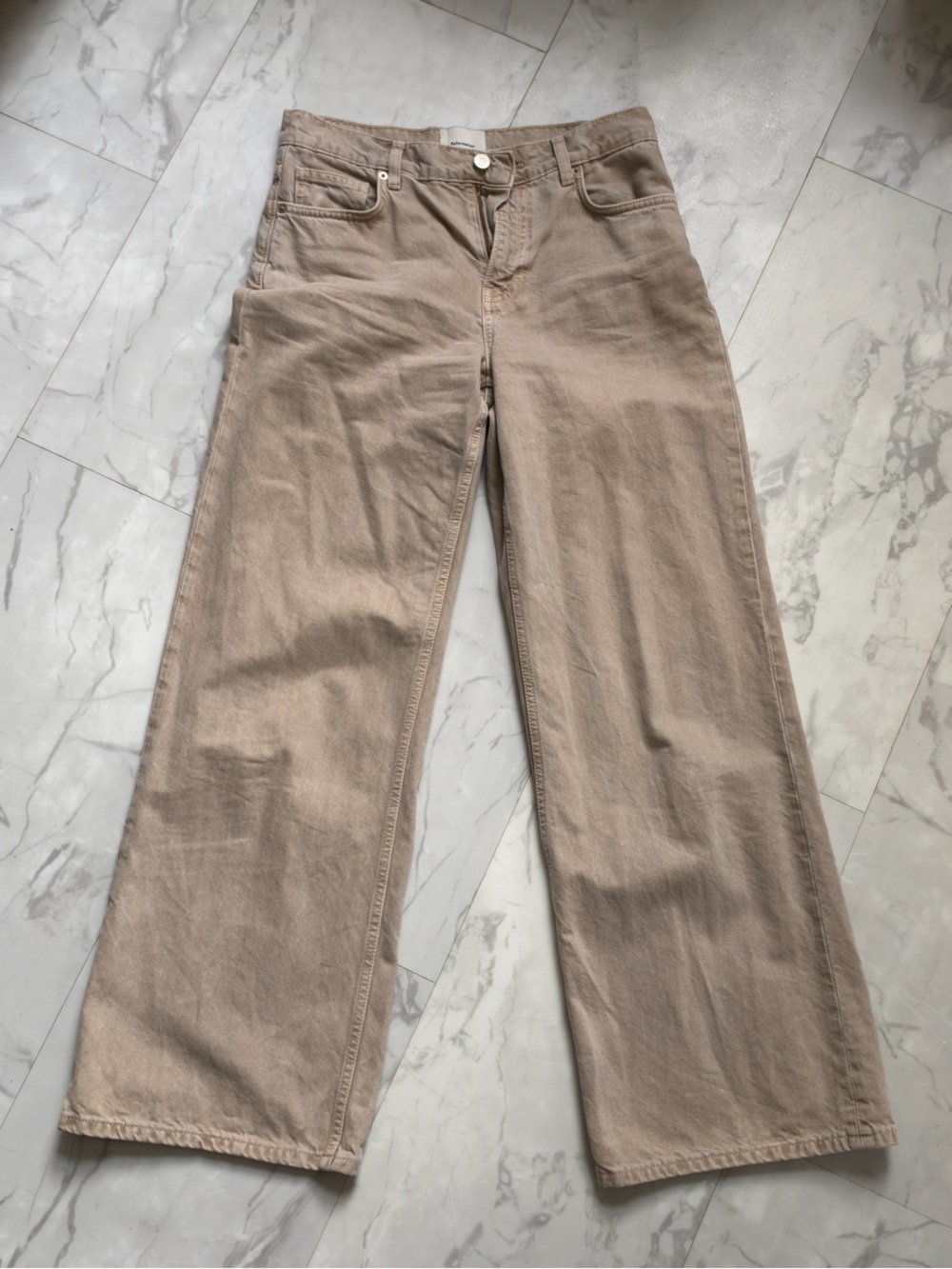 Reformation stone Cary jeans - wide leg low slung